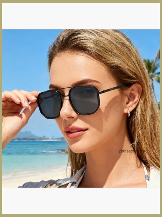 Polarized Pilot Sunglasses Metal Frame UV Protection Driving Travel main image 4